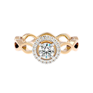IGI-certified lab-grown diamond engagement ring for women – insured shipping