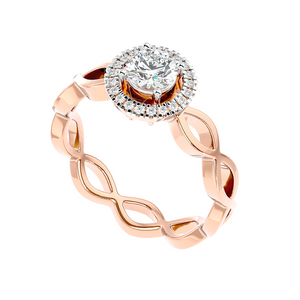IGI-certified lab-grown diamond engagement ring for women – insured shipping
