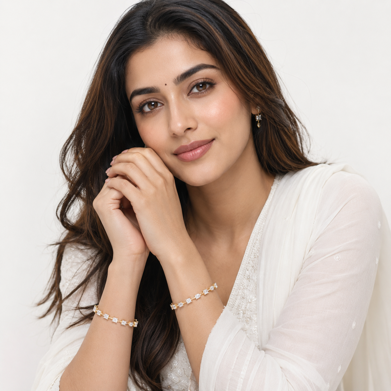 10cent Princess-Marquise Labgrown Bangle Pair