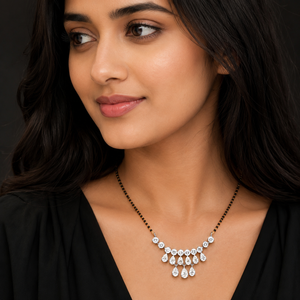Labgrown Diamond Solitaire Mangalsutra