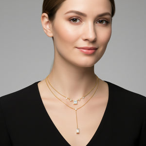 Solitaire Duo Necklace