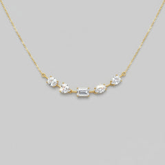 Multi-Shape Arc Necklace