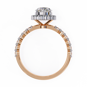 Solitaire Oval Sun Ring