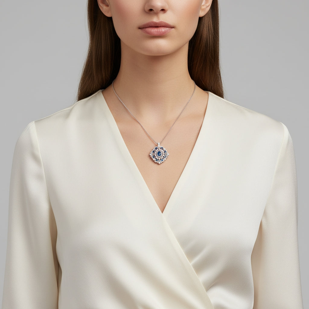 Bluefire Halo Pendant / Ring
