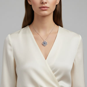 Bluefire Halo Pendant / Ring