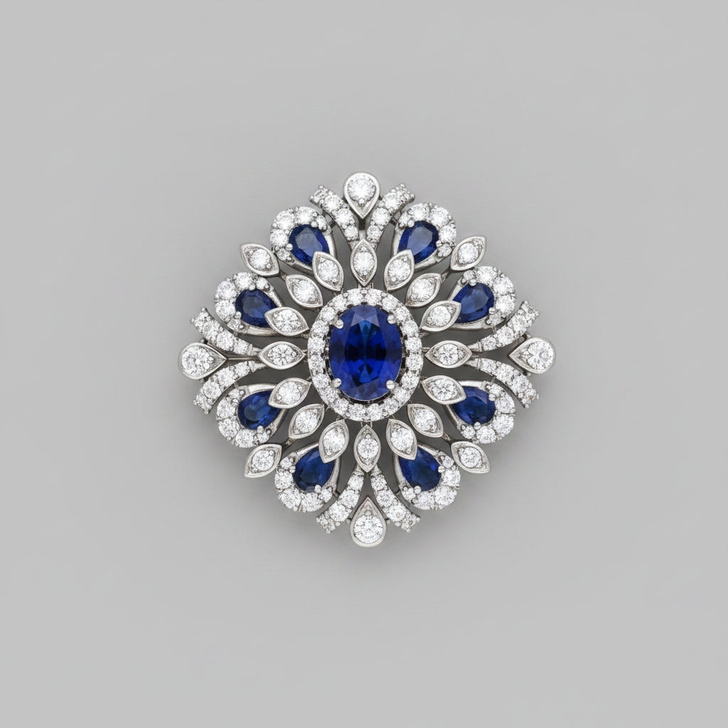 Bluefire Halo Pendant / Ring