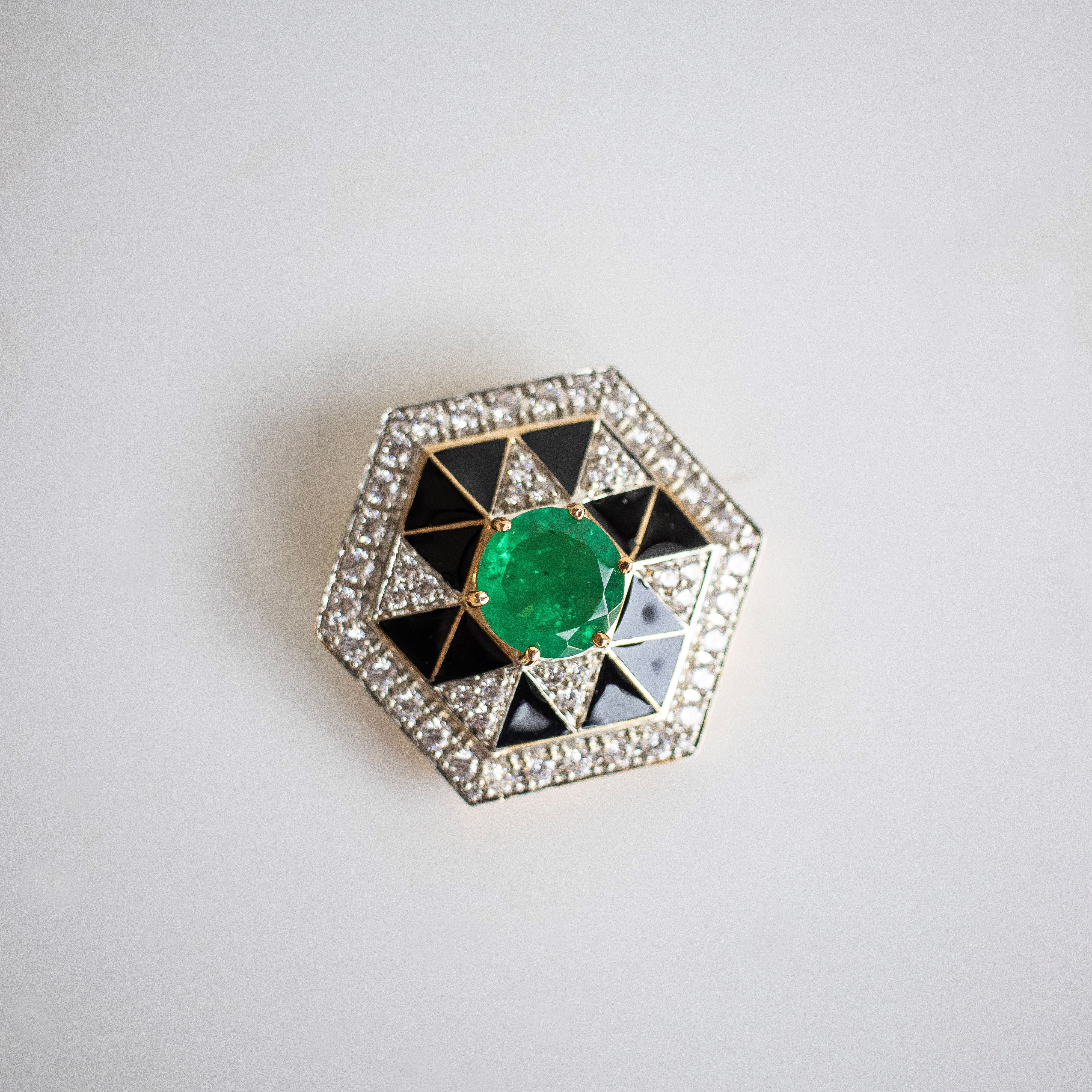 Art Deco Star brooch