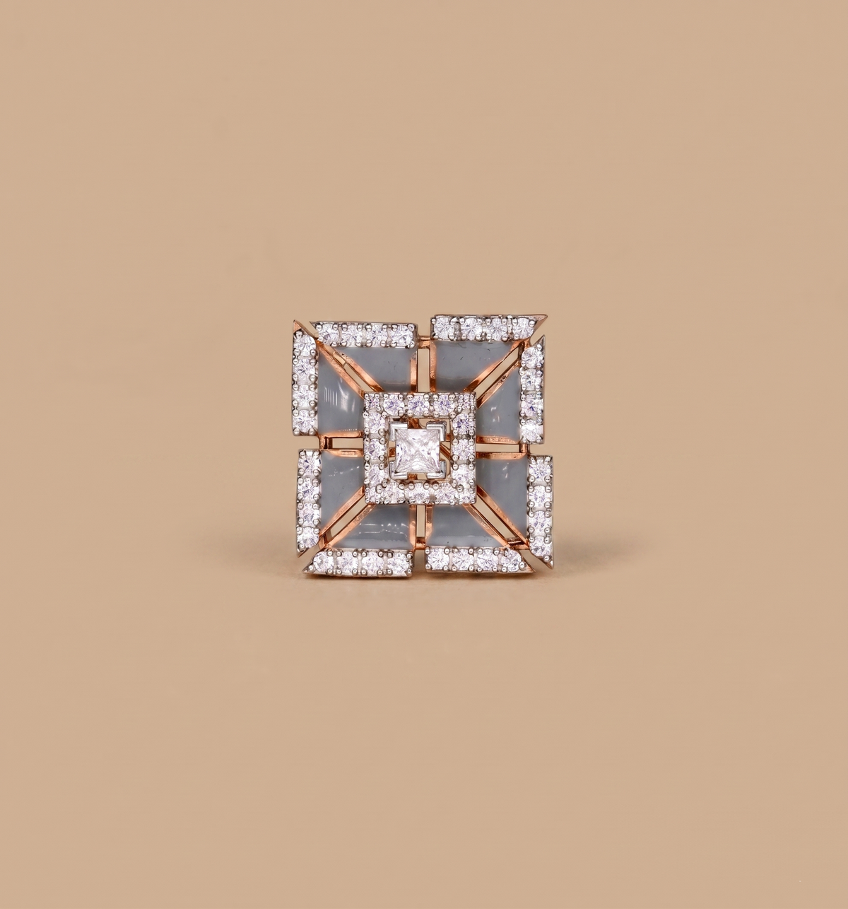 Abstract Prince pinwheel brooch