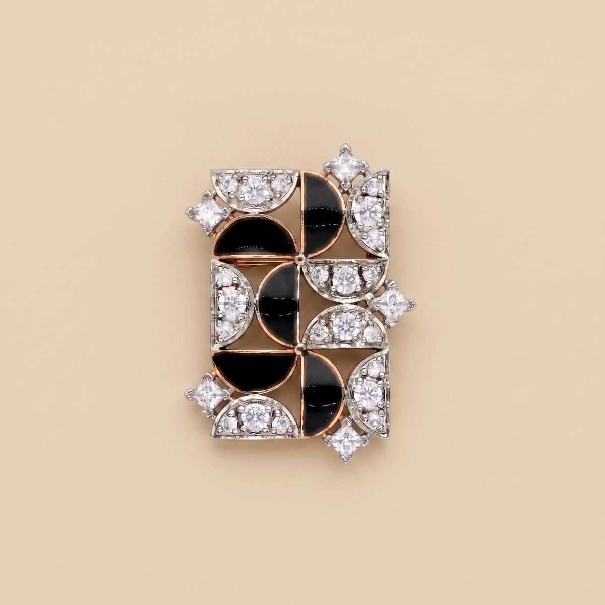 Black karma brooch