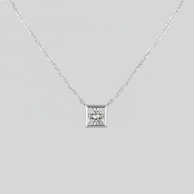 Princess Bezel Pendant