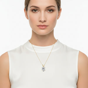 Oval Solitaire Pendant