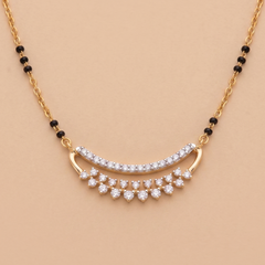 1ct Labgrown Diamond Lightweight Mangalsutra