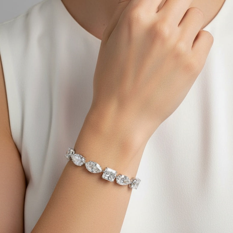 0.50ct Mix Shape Tennis Bracelet
