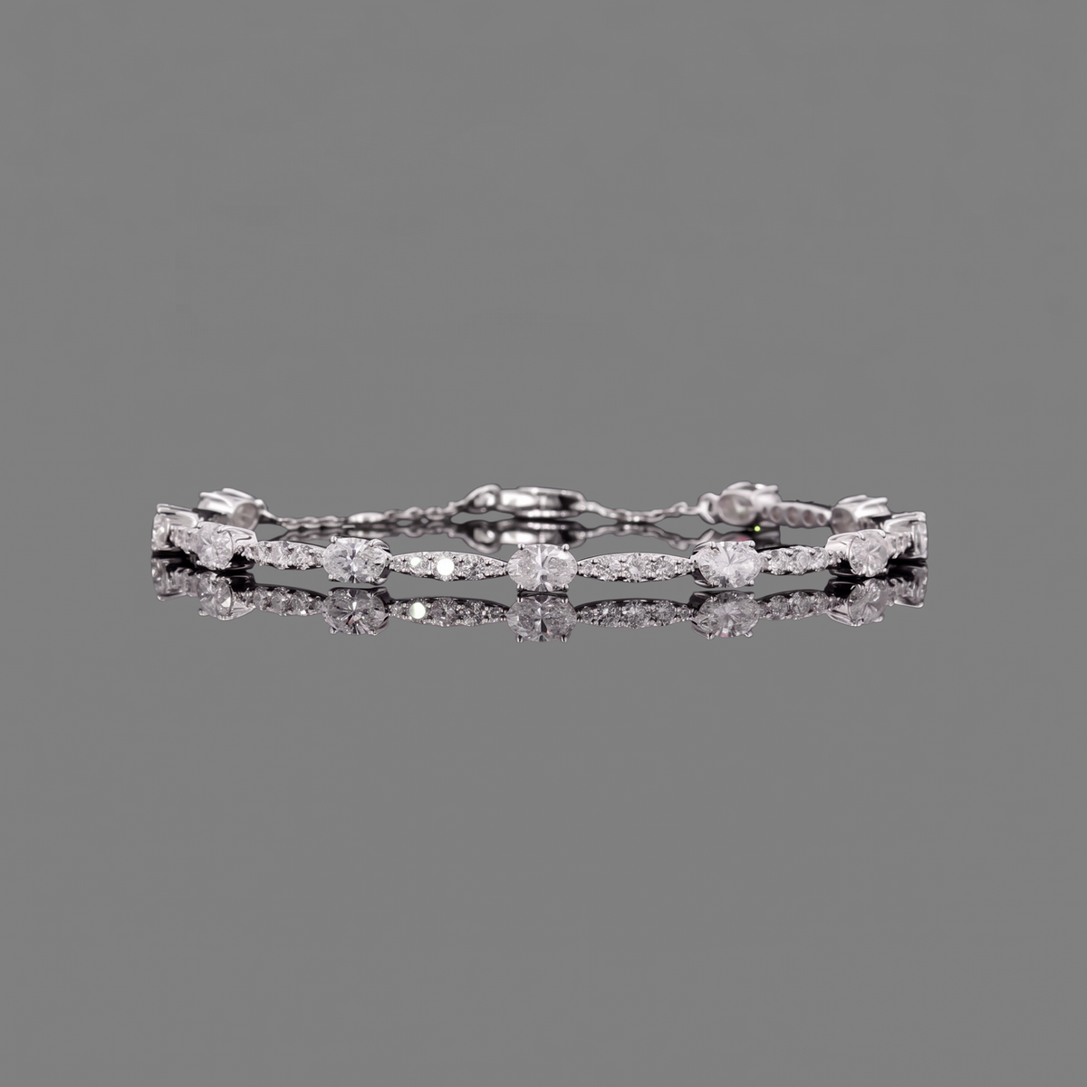 Diamond Drape Bracelet, a draped diamond design in lab-grown diamonds, 9/14/18kt gold, at Inarra Atelier Kolkata