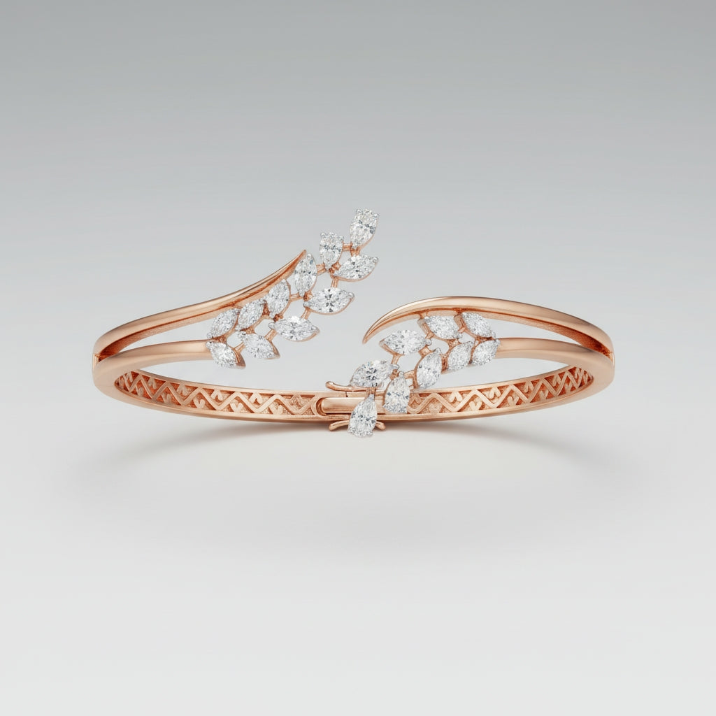 Marquise Diamond Drop Bracelet, a marquise diamond drop design in lab-grown diamonds, at Inarra Atelier Kolkata