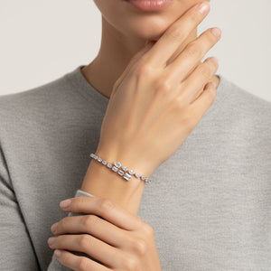 Drop and Emerald fixed Bracelet