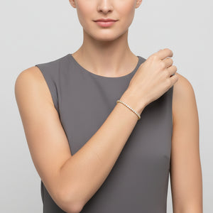 Single Line Diamond Bracelet