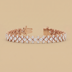 Labgrown Princess-Drop Diamond Tennis Bracelet