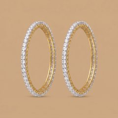 0.10cent Round Diamond Labgrown Bangle Pair