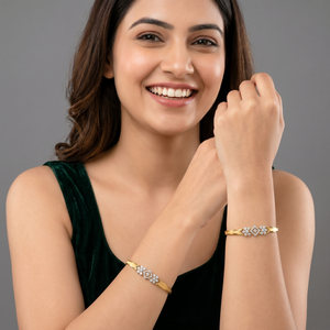 5ct Round Diamond Everyday Bangle Pair