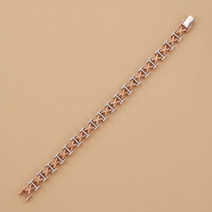 1.5ct X Shape Men's Tennis Bracelet
