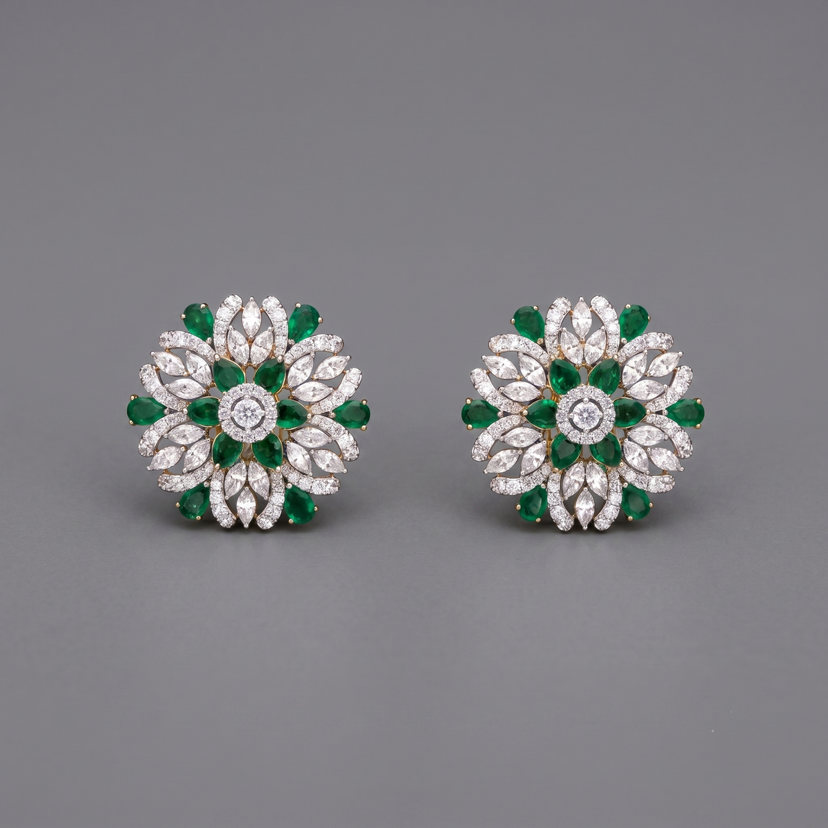 Eden's Secret 5.5ct lab-grown diamond earrings, 9/14/18kt gold & silver, Inarra Atelier