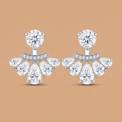 1ct labgrown solitaire jacket studs
