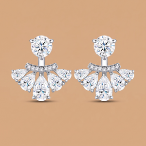 1ct labgrown solitaire jacket studs
