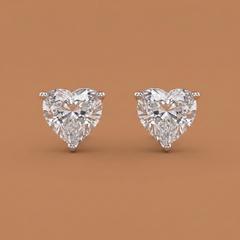 Blissful Bond hanging lab-grown diamond earrings, 9/14/18kt gold & silver, Inarra Atelier