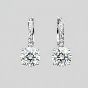 1 CTRound Hanging Earrings