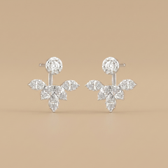 IGI-certified lab-grown diamond hanging drop earrings – lifetime exchange