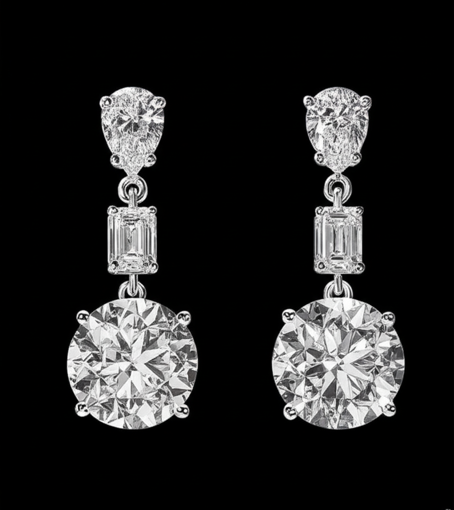 Gleaming Trio Earrings