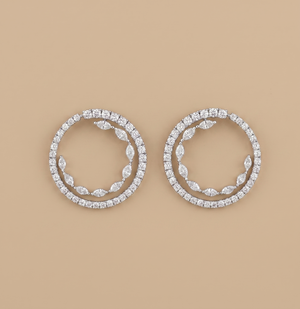 Dazzling Circles Earrings