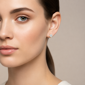 Princess Solitaire Earrings
