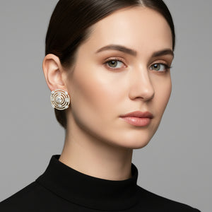 Inarra Atelier custom-made 4.19 ct lab-grown diamond stud earrings for women