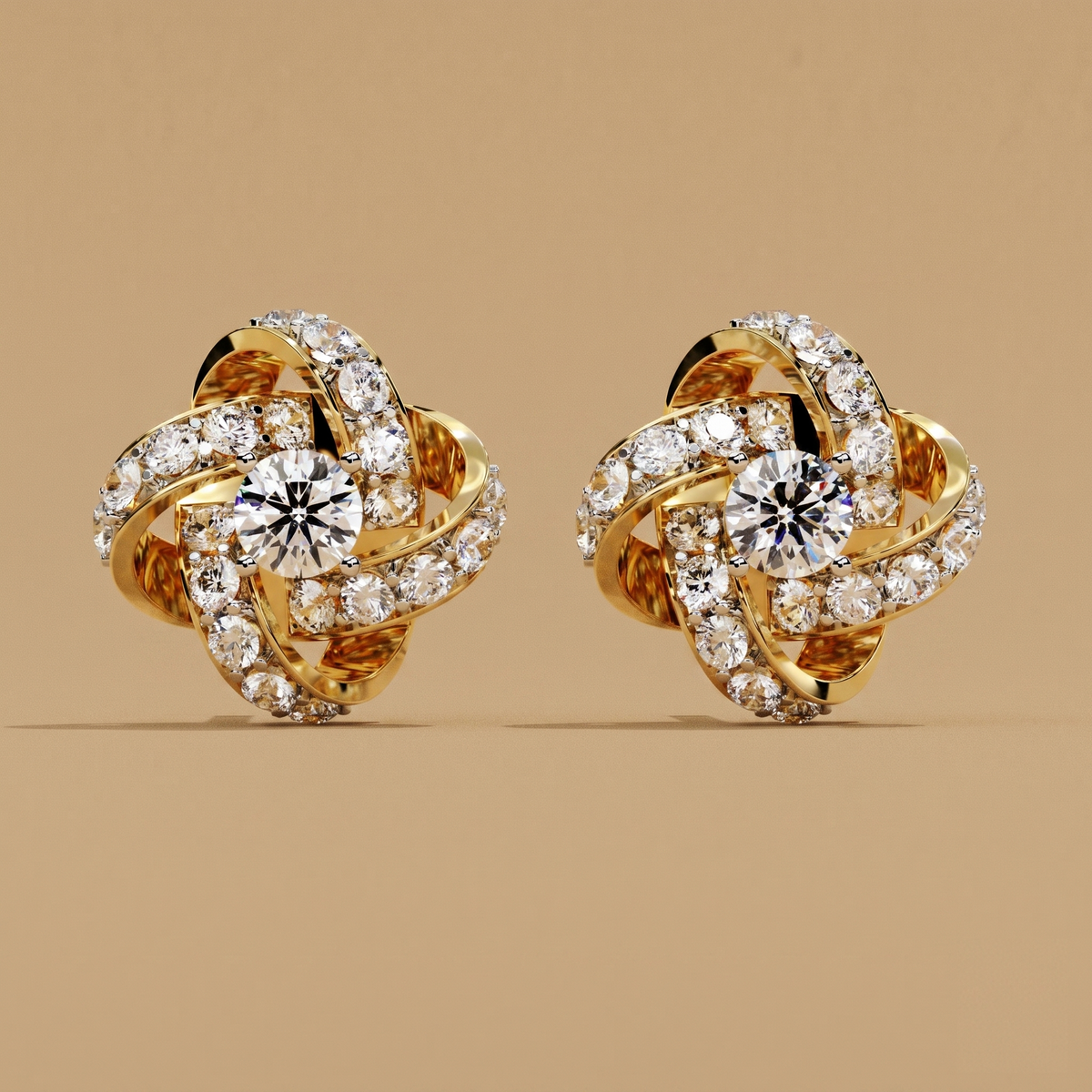 Central Star Earrings
