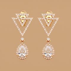 Double Triangle Pear Dangles