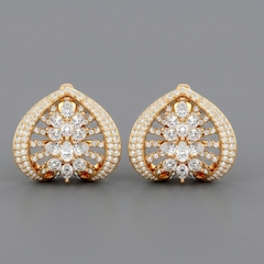 Lattice Heart Earrings