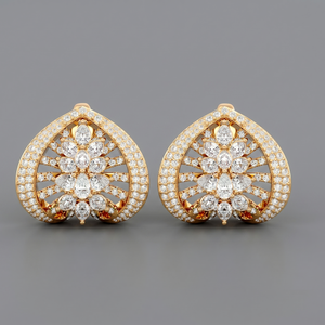 Lattice Heart Earrings