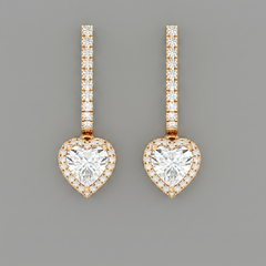 Stick & Heart Earrings