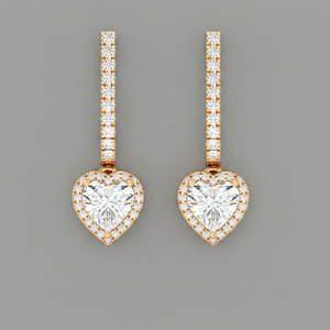 Stick & Heart Earrings