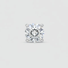 BIS-certified 1.6 ct lab-grown princess-cut diamond stud earrings for men