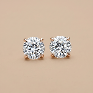 1-1ct Labgrown Round Diamond Solitaire Studs