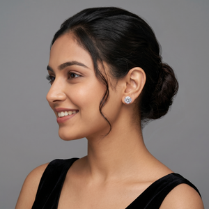 1-1ct Labgrown Round Diamond Solitaire Studs