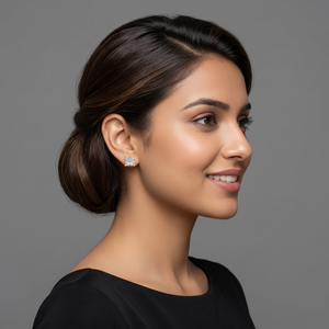 1.5-1.5ct Labgrown Princess Diamond Solitaire Studs