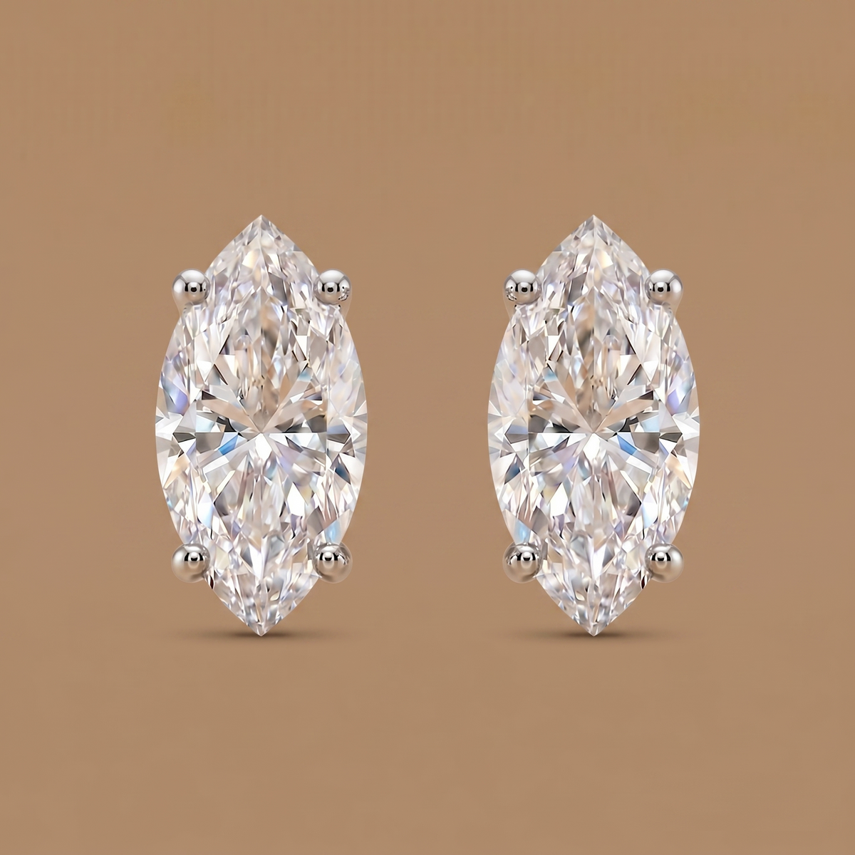1.5-1.5ct Labgrown Marquise Solitaire Studs