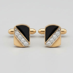Diagonal Diamond Cufflinks