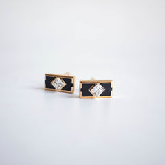 Diamond frame cufflinks