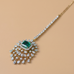 Labgrown Emerald Classic Bridal Mangtika