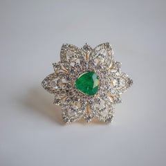 Diamond Petals Ring